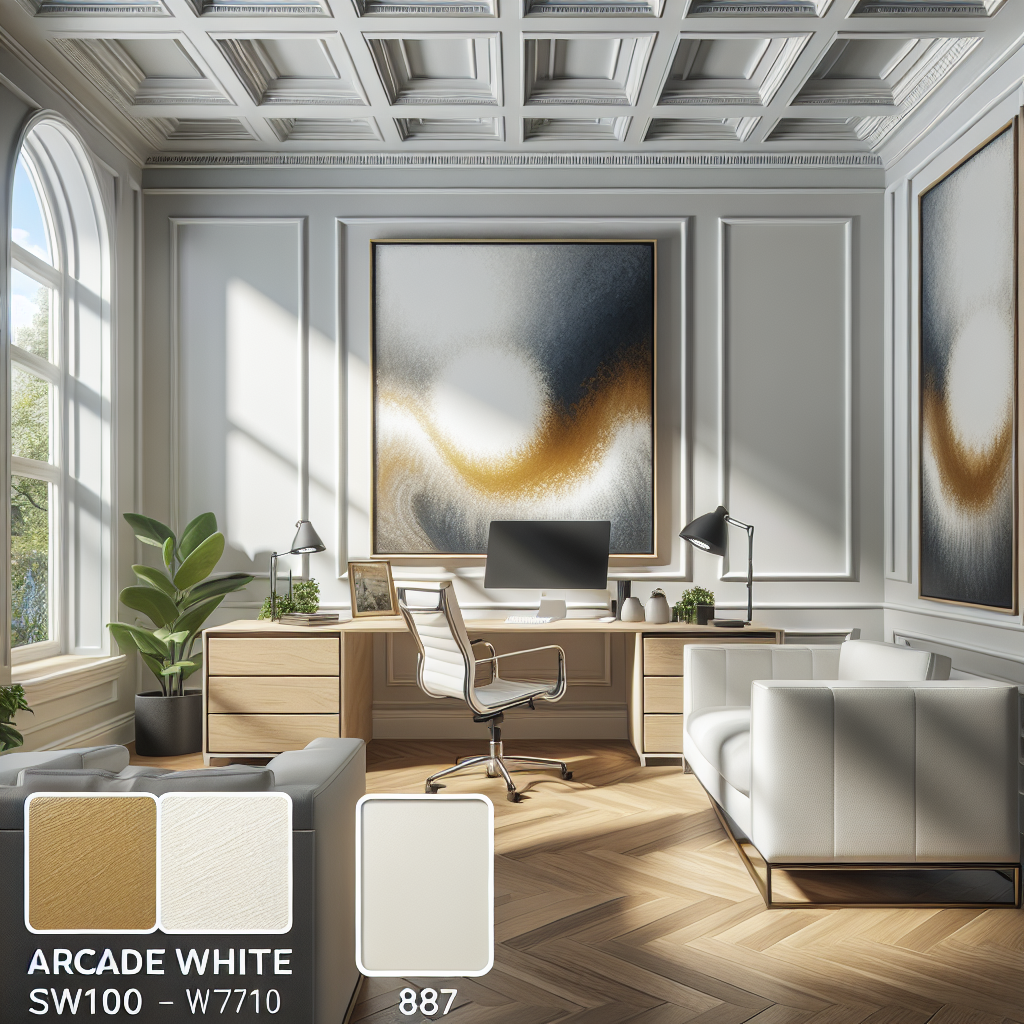 Sherwin-Williams Arcade White 7100: A Timeless Neutral for Every Space.