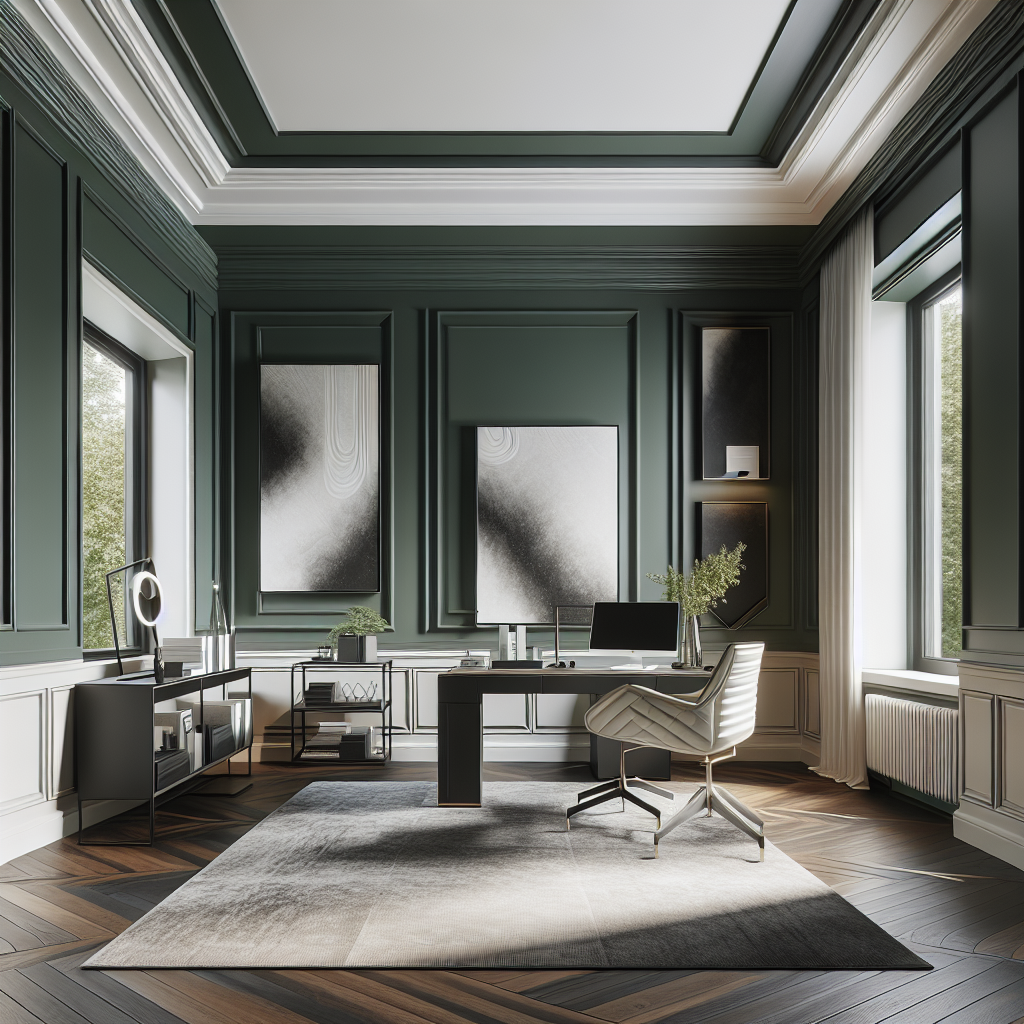 Sherwin-Williams Green Onyx 9128: A Sophisticated and Serene Choice for Modern Interiors.