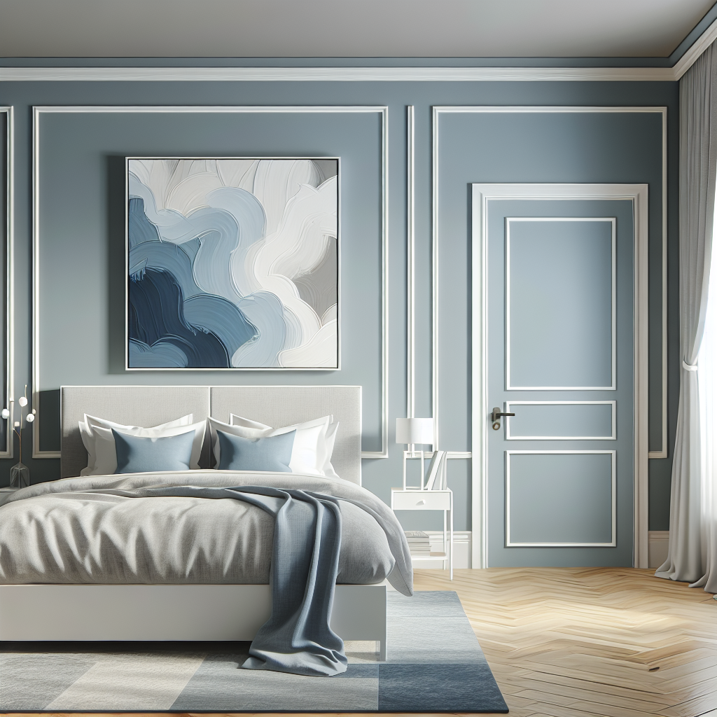 Sherwin-Williams Hinting Blue SW 6519: A Soft, Sophisticated Blue for Serene Spaces.