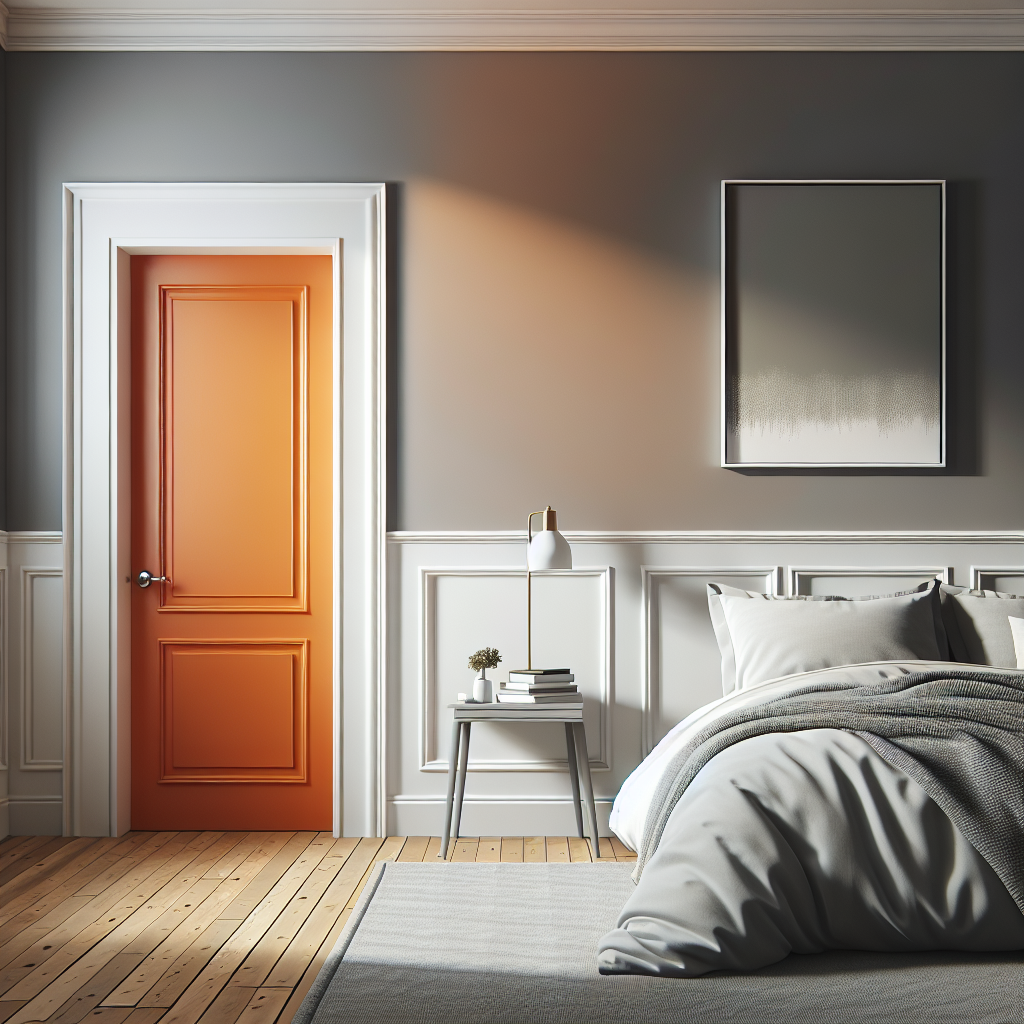 Sherwin-Williams Inventive Orange (SW 6633): A Vibrant Burst of Energy.