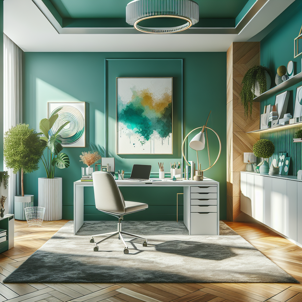 Sherwin-Williams Jitterbug Jade SW 6987: A Vibrant Pop of Color.