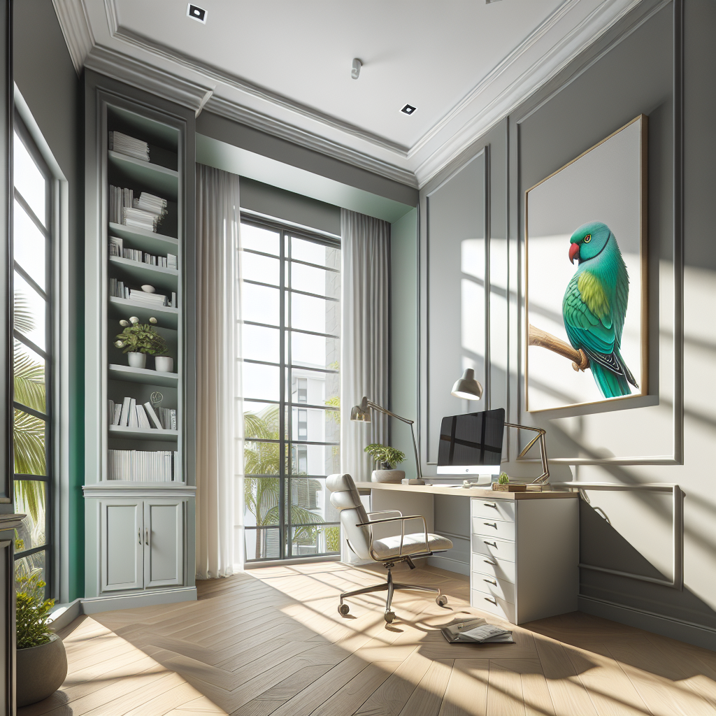 Sherwin-Williams Parakeet 6711: A Bold and Lively Green Hue.