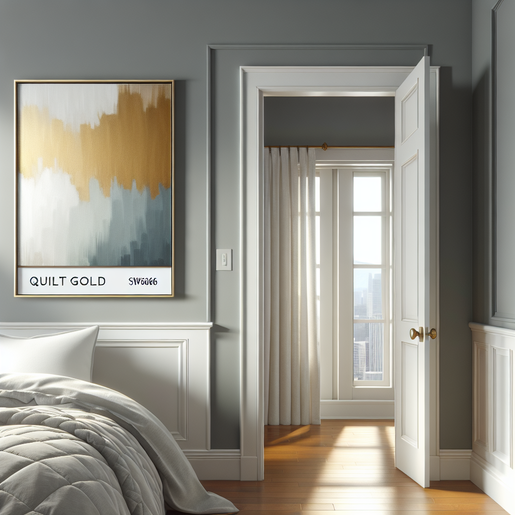 Sherwin-Williams Quilt Gold SW 6696: A Warm, Inviting Hue for Timeless Interiors.