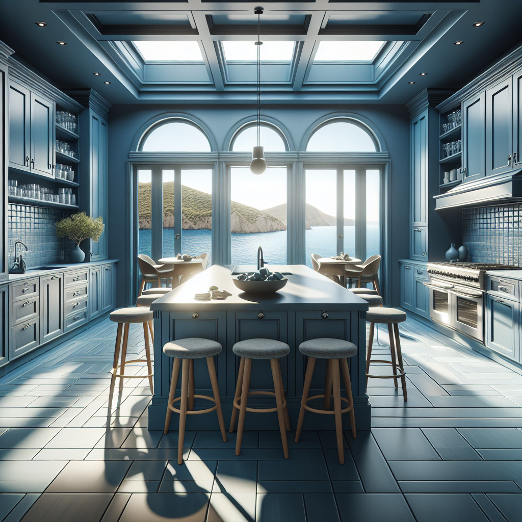 Sherwin-Williams Santorini Blue 7607: A Coastal Classic for Timeless Interiors.