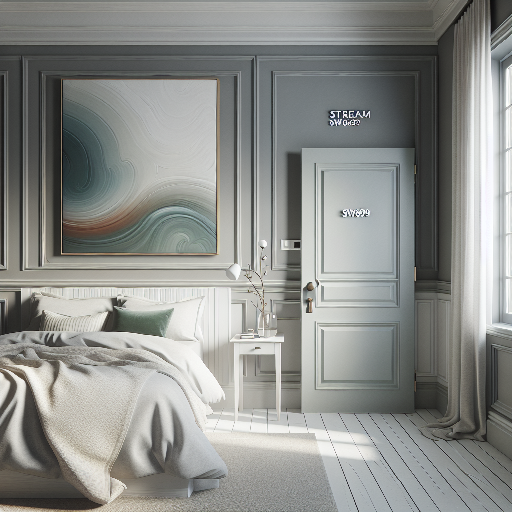 Sherwin-Williams Stream 6499: A Soothing and Serene Hue for Modern Spaces.