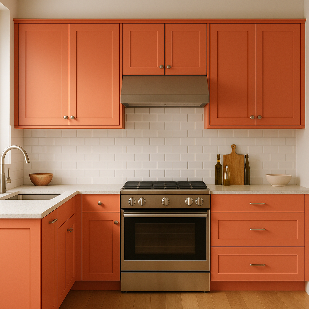 Benjamin Moore All-a-Blaze (1304): A Vibrant, Energizing Red for Bold Interiors.
