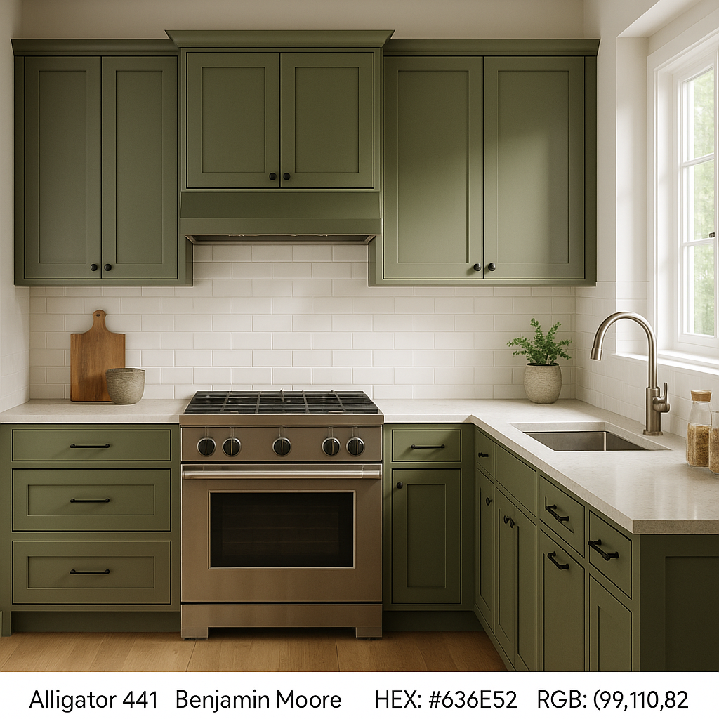 Benjamin Moore Alligator (441): A Bold and Timeless Green.