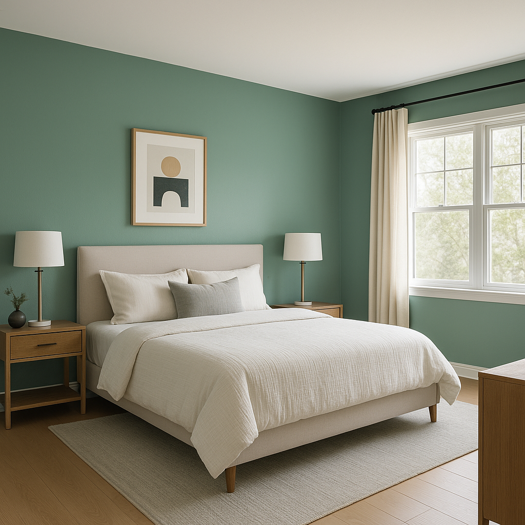 Benjamin Moore Alpine (622): A Serene Green for Timeless Interiors.
