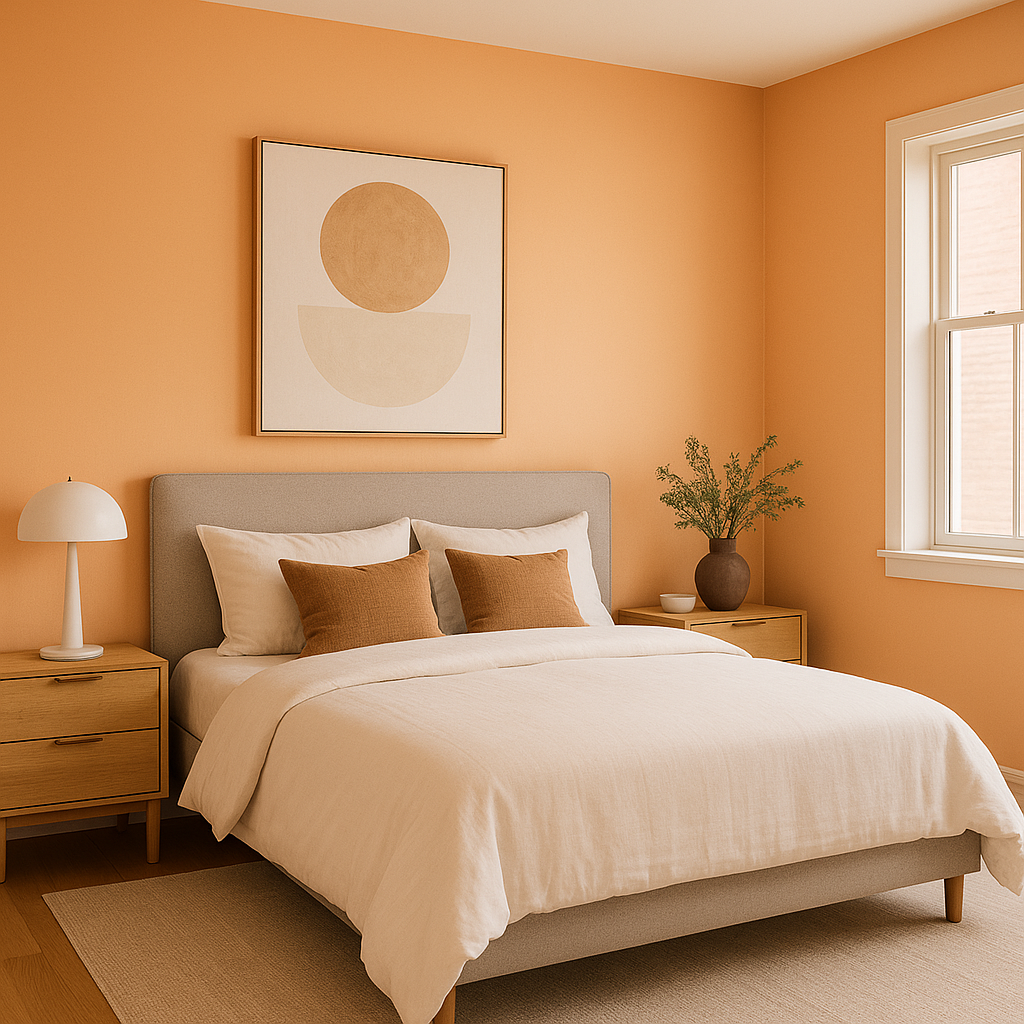 Benjamin Moore Amber (073): A Warm, Sophisticated Hue for Timeless Interiors.