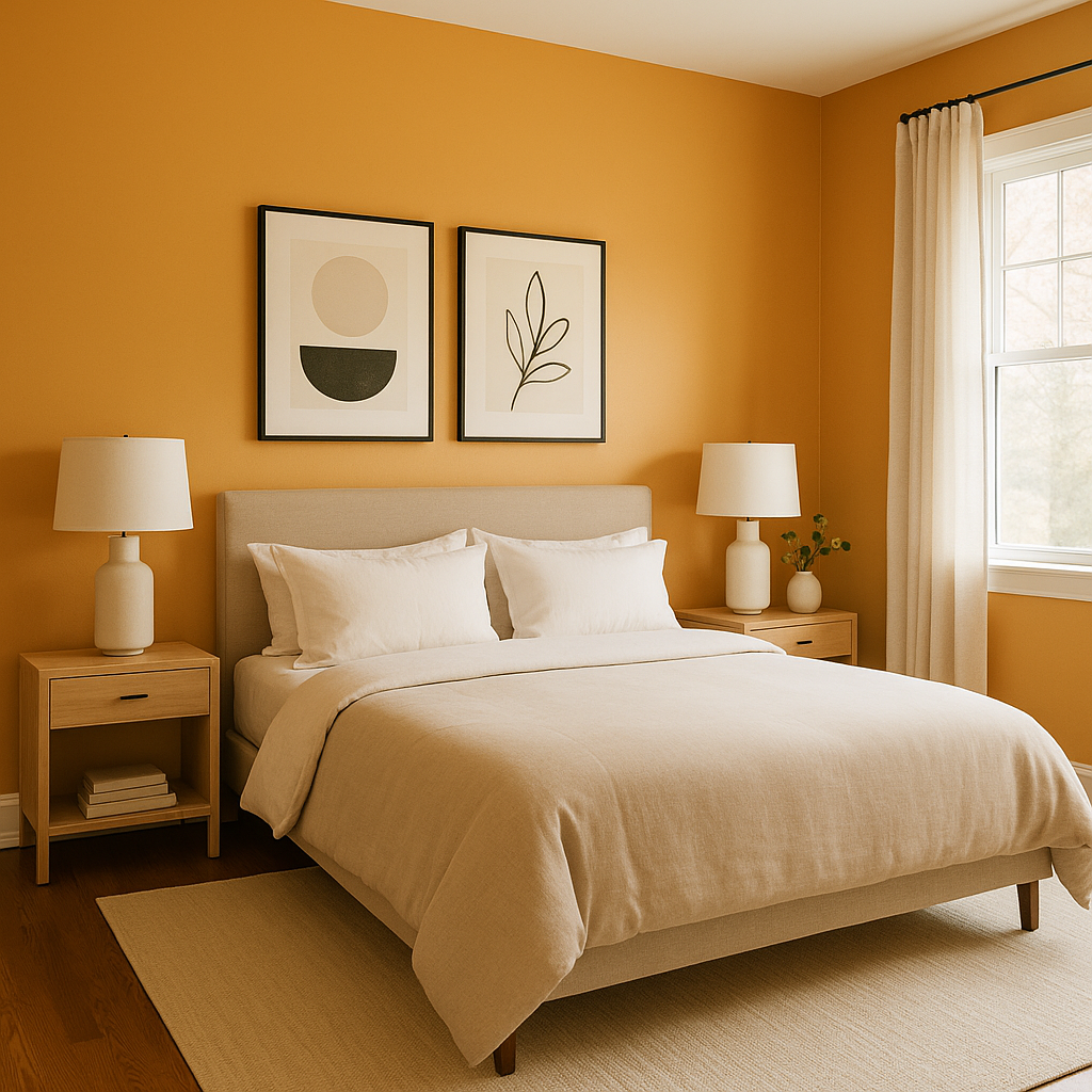 Benjamin Moore Amber (2159-40): A Warm and Inviting Hue for Every Space.