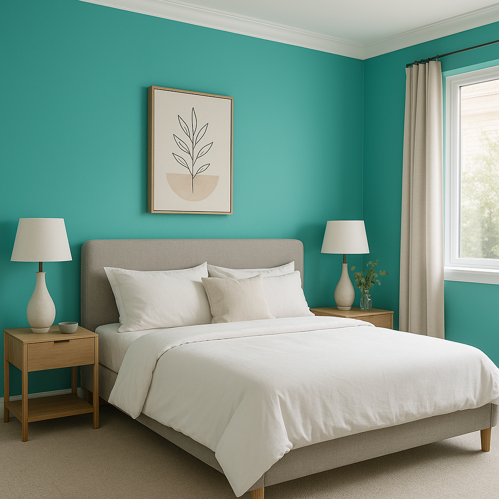 Benjamin Moore Amelia (2044-40): A Captivating Teal for Bold and Serene Spaces.