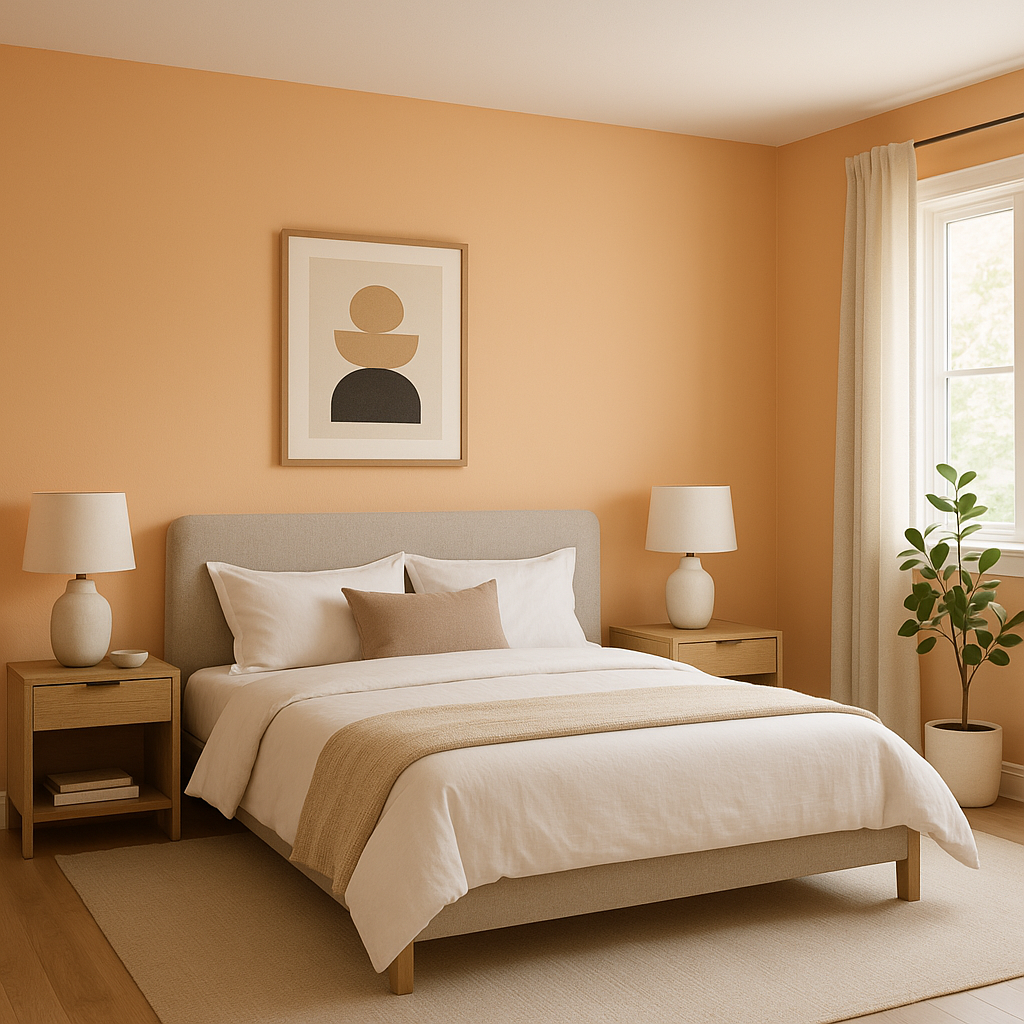 Benjamin Moore Apricot (1205): A Warm Embrace of Joyful Sophistication.