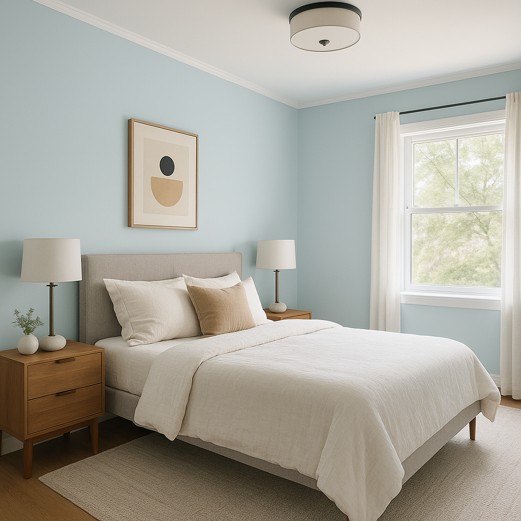 Benjamin Moore Arctic (2050-60): A Serene and Cool Blue Hue.