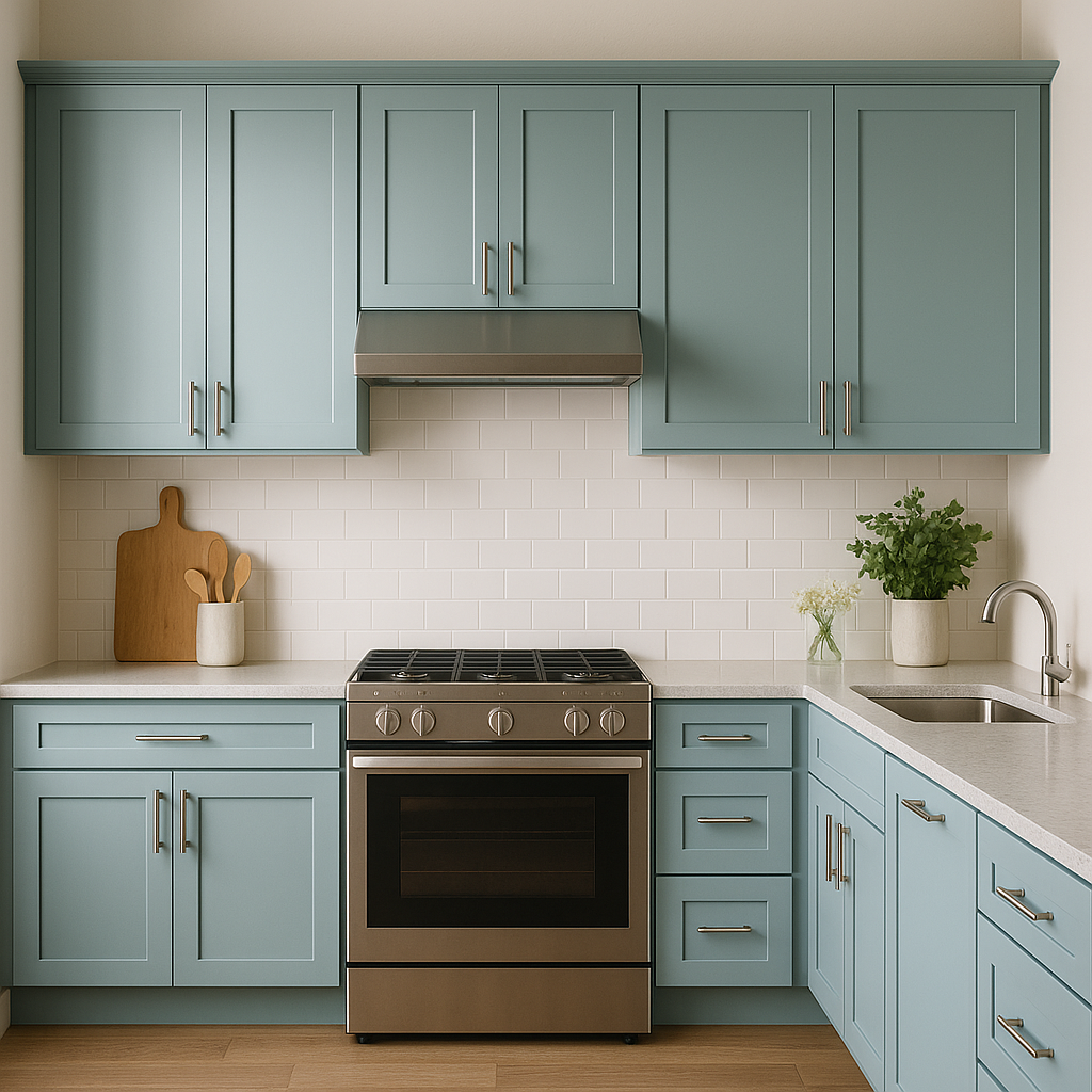 Benjamin Moore Aspen (1656): A Serene Green-Gray Hue for Timeless Interiors.