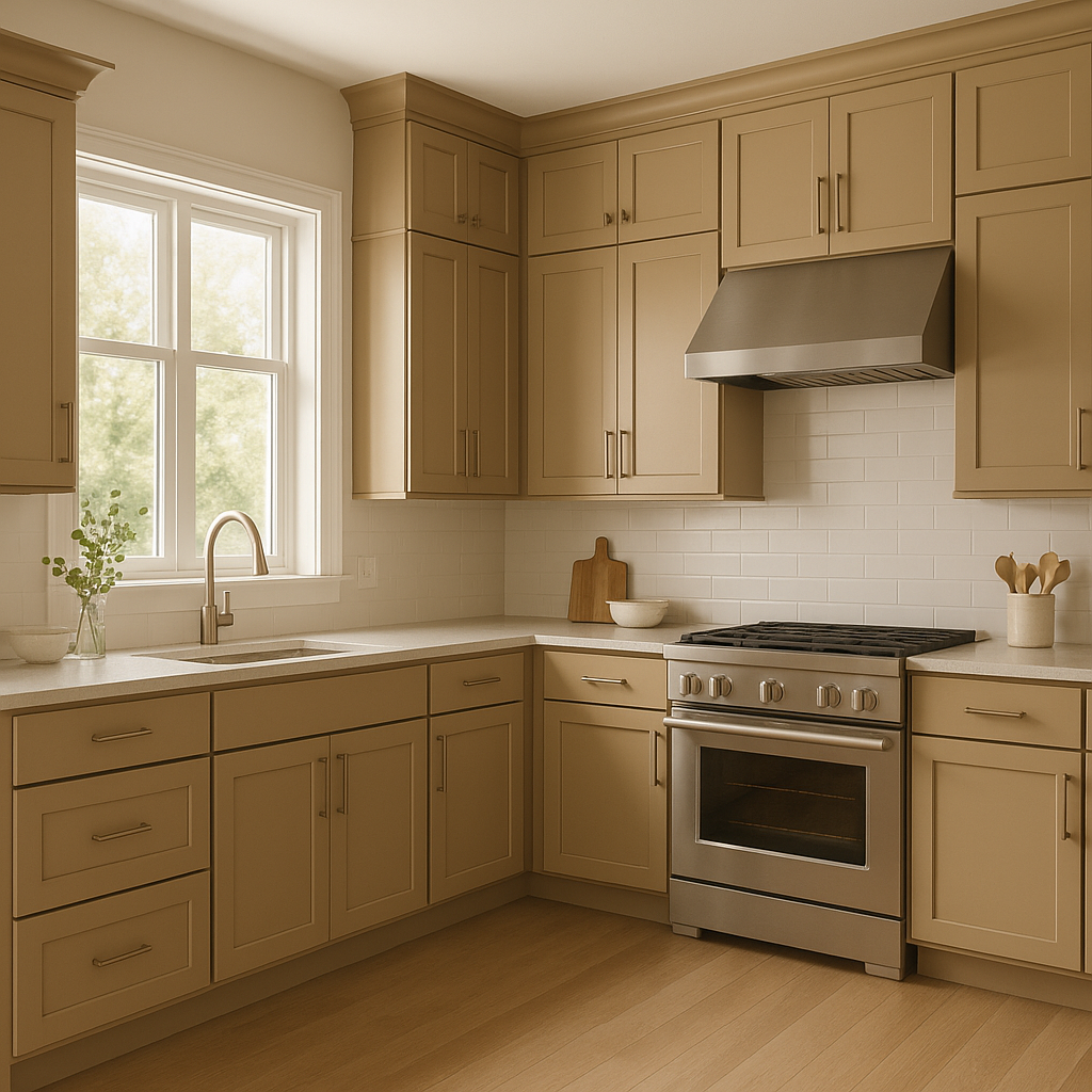 Benjamin Moore Baked (1062): A Warm and Inviting Neutral.