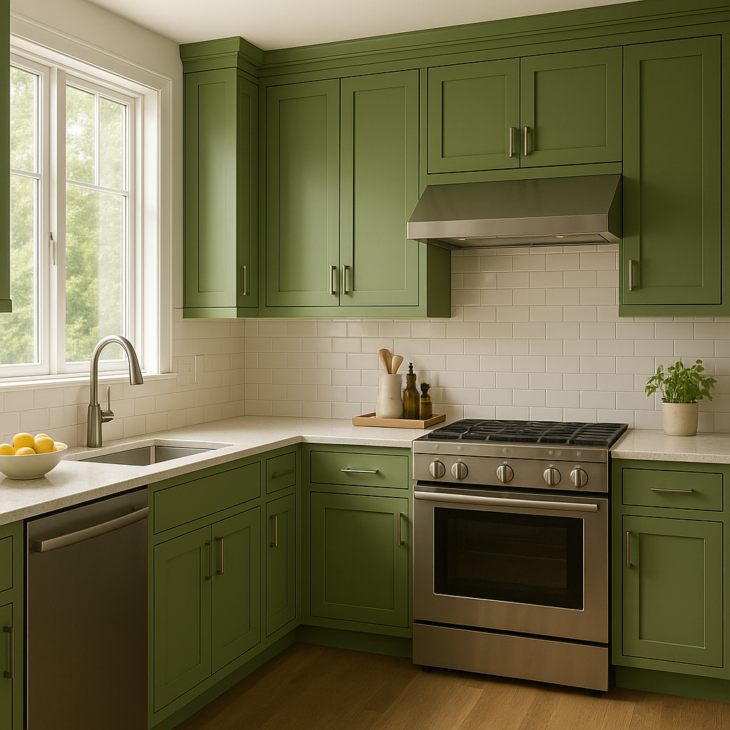 Benjamin Moore Basil (2029-10): A Sophisticated Green with Timeless Appeal.
