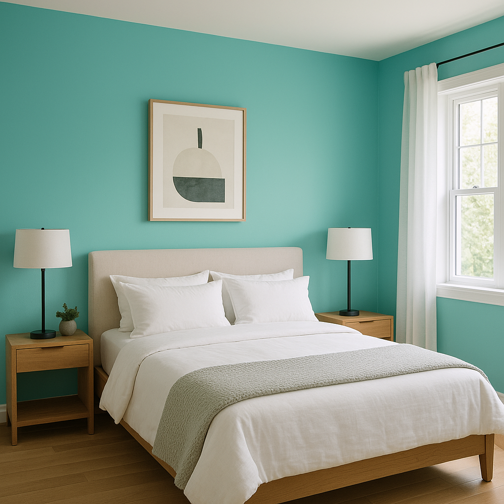 Benjamin Moore Bermuda (2044-50): A Bold and Vibrant Coastal Hue.