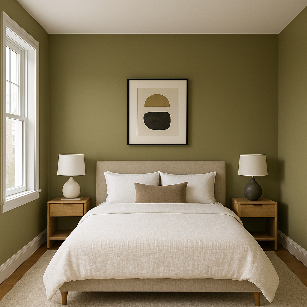 Benjamin Moore Bittergreen (CSP-990): A Timeless Green for Versatile Spaces.