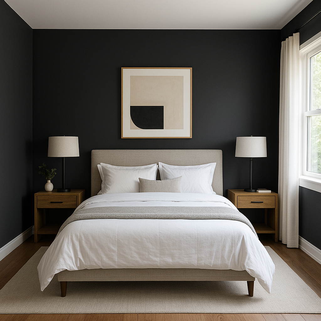 Benjamin Moore Black (2131-10): A Timeless Classic for Bold Interiors.