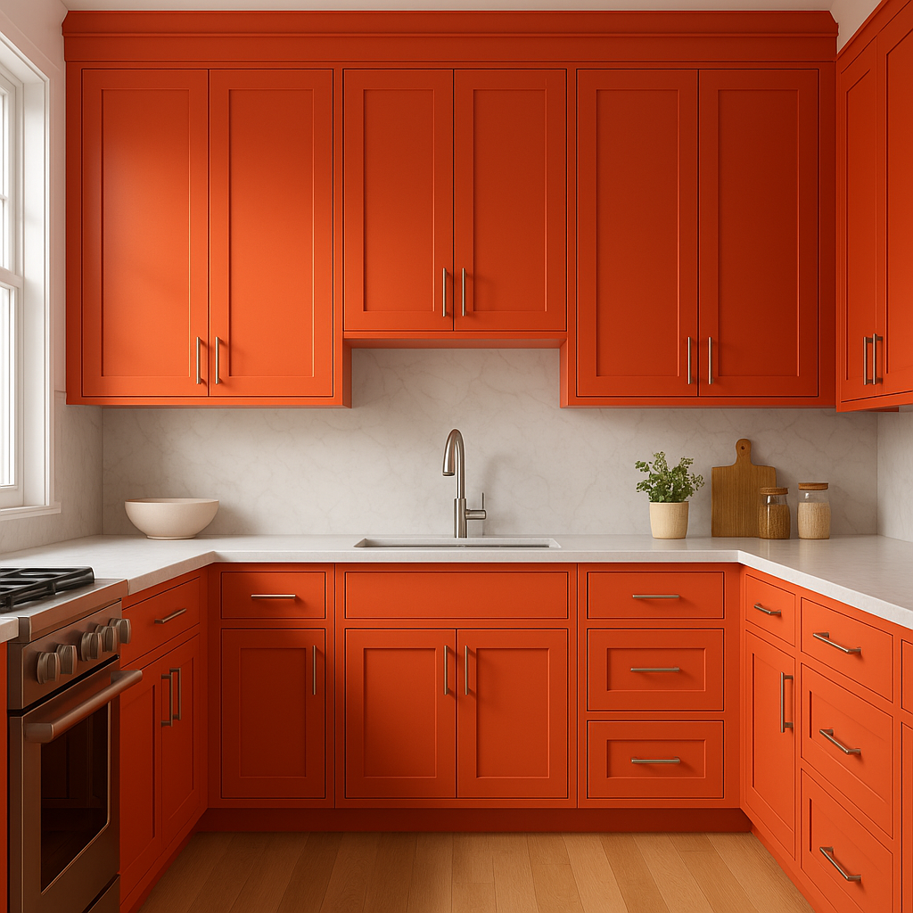 Benjamin Moore Blazing (2011-20): A Bold and Energizing Hue for Dynamic Spaces.