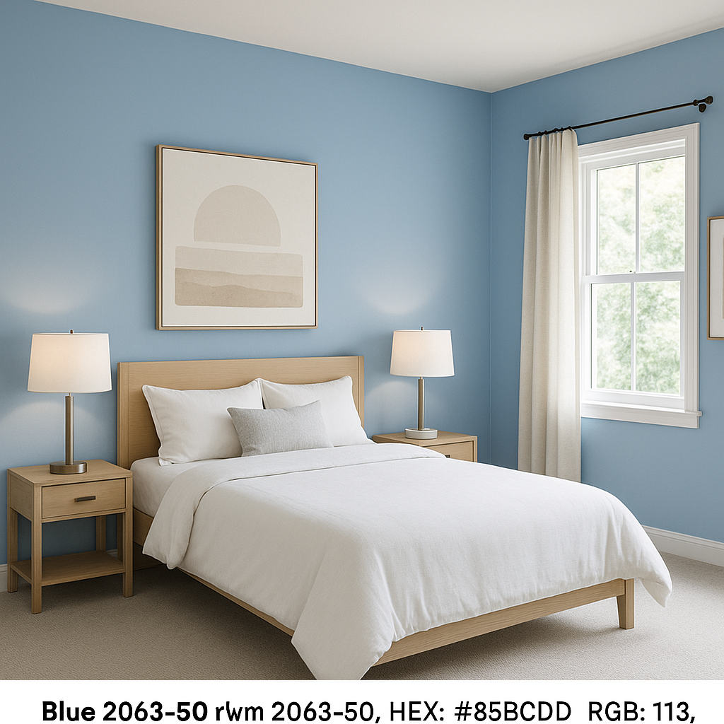 Benjamin Moore Blue (2063-50): The Quintessential Bold Yet Timeless Hue.