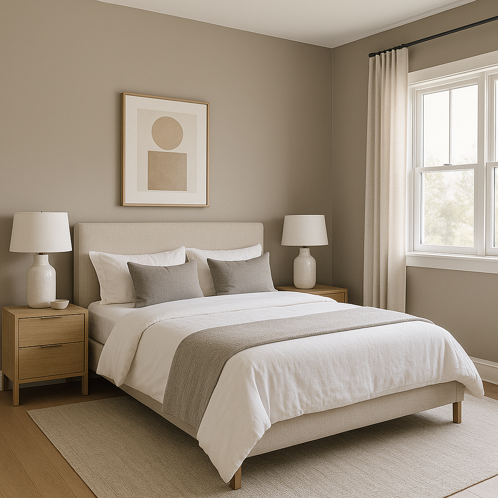 Benjamin Moore Brandon (977): A Versatile Neutral for Timeless Spaces.