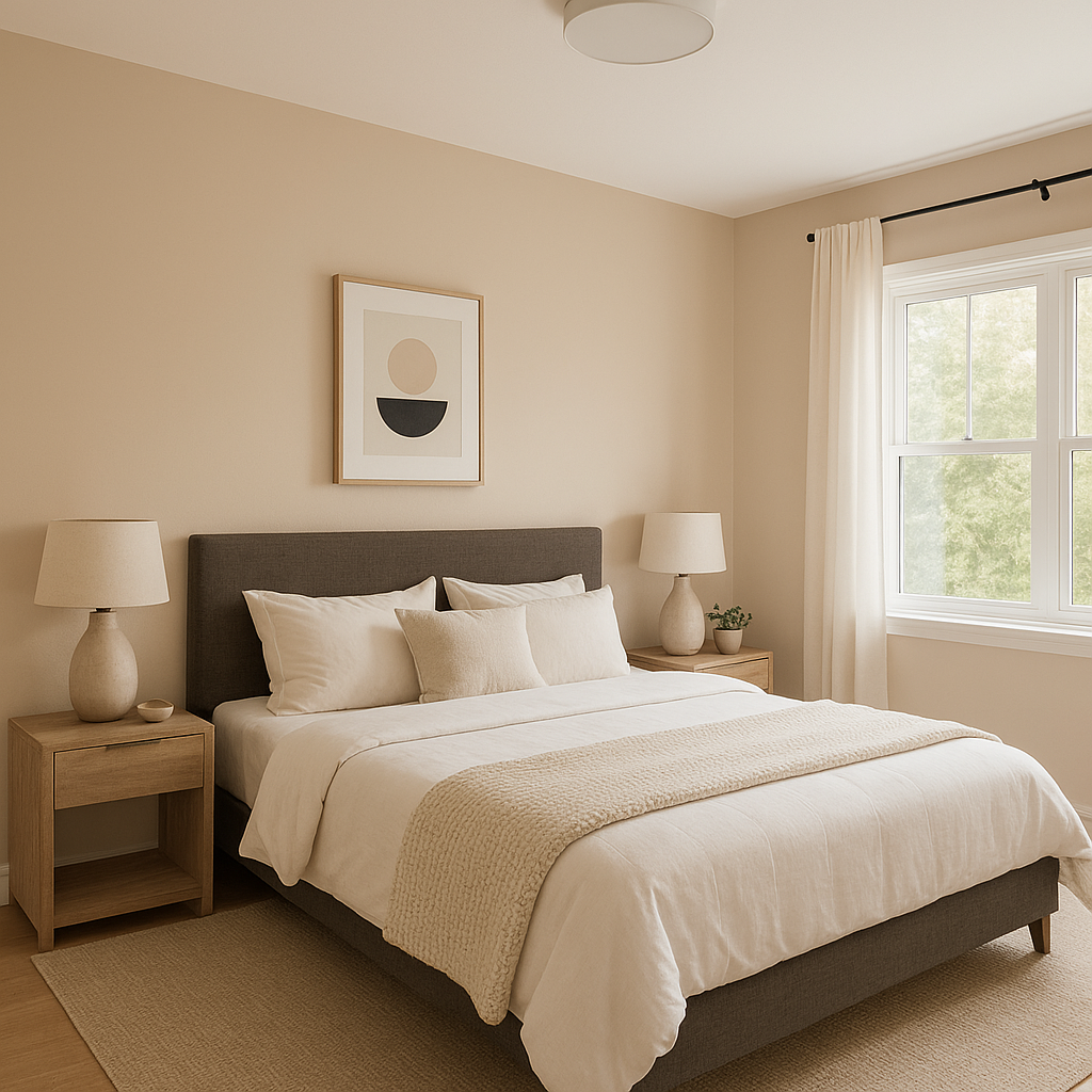 Benjamin Moore Brandy (1030): A Warm and Sophisticated Neutral.