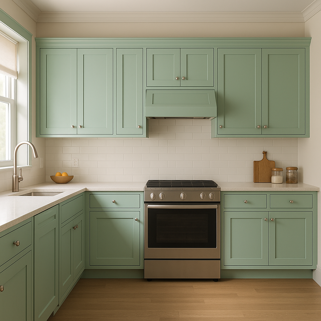 Benjamin Moore Brookdale (599): A Fresh and Inviting Green.