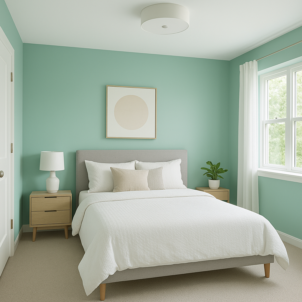 Benjamin Moore Brookdale (599): A Fresh and Inviting Green.