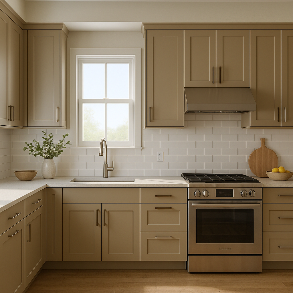 Benjamin Moore Brush (CW-125): Timeless Elegance in a Soft Neutral Hue.