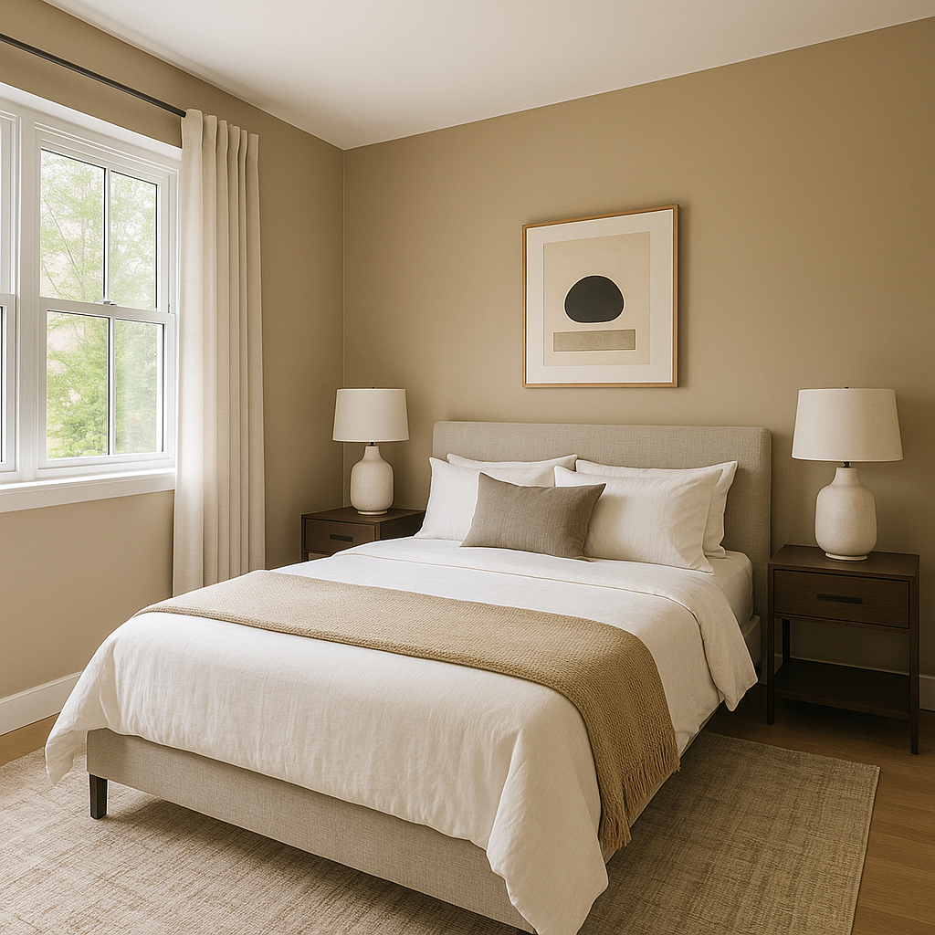 Benjamin Moore Brush (CW-125): Timeless Elegance in a Soft Neutral Hue.