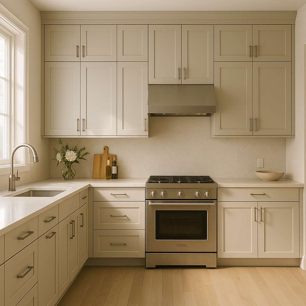 Benjamin Moore Brushed 1485: A Soft and Serene Neutral.