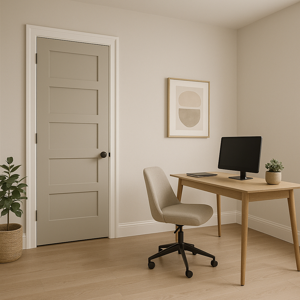 Benjamin Moore Brushed 1485: A Soft and Serene Neutral.