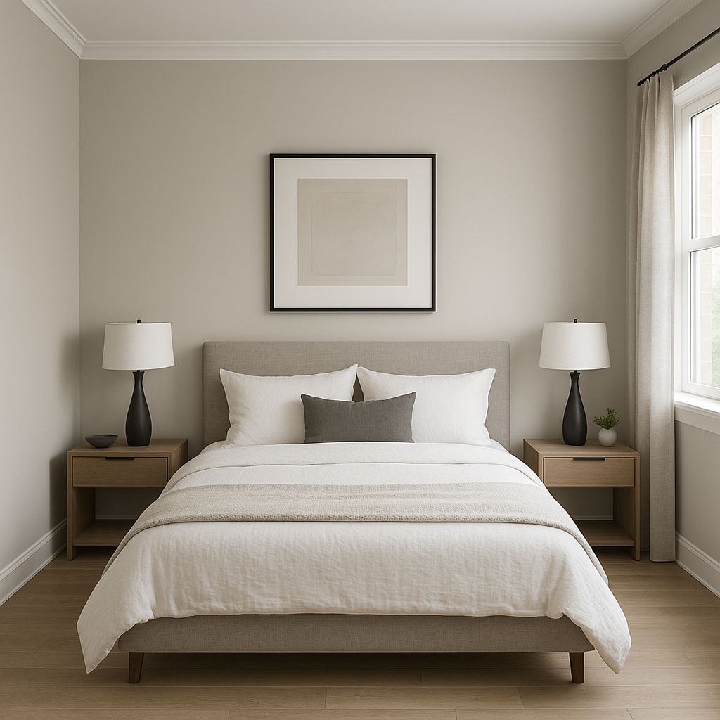 Benjamin Moore Brushed 1485: A Soft and Serene Neutral.