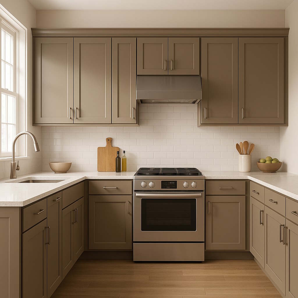 Benjamin Moore Buckhorn (987): A Timeless Neutral with Warm Undertones.