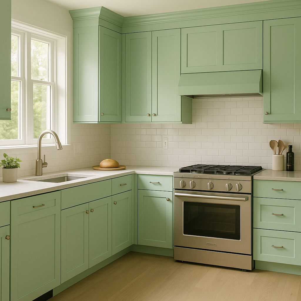 Benjamin Moore Bud (2033-50): A Fresh, Lively Green for Versatile Spaces.