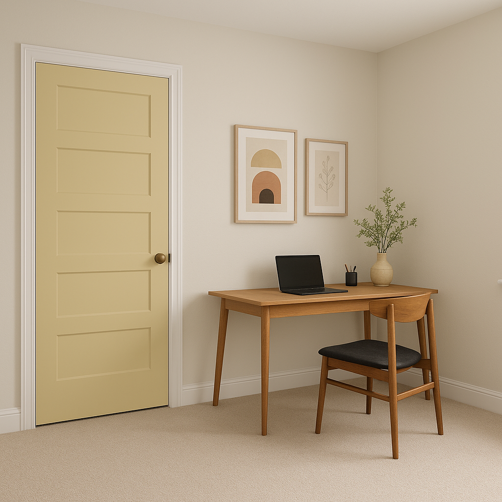 Benjamin Moore Butter (CC-260): A Warm and Cozy Hue for Timeless Interiors.