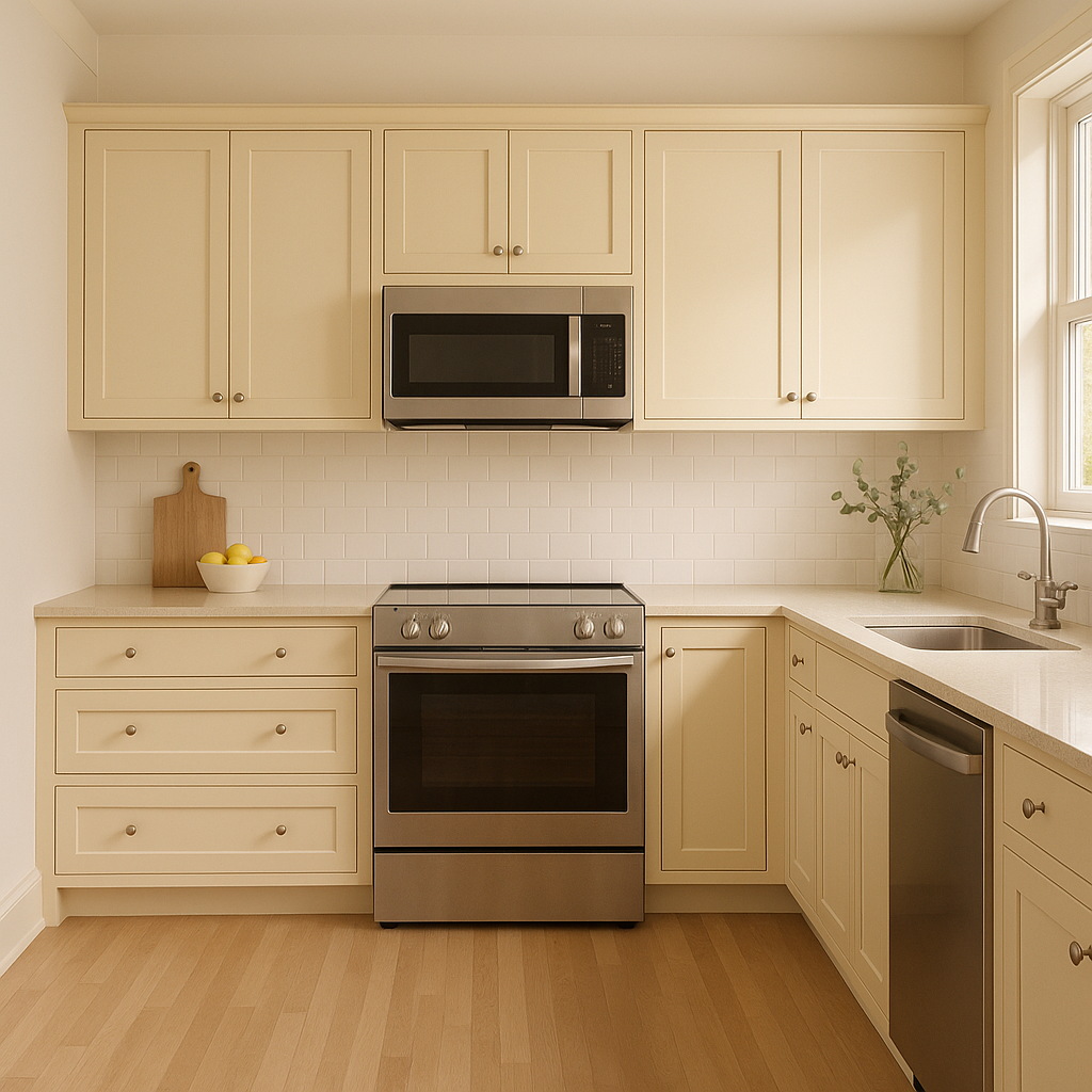 Benjamin Moore Buttermilk (919): A Warm and Versatile Neutral.