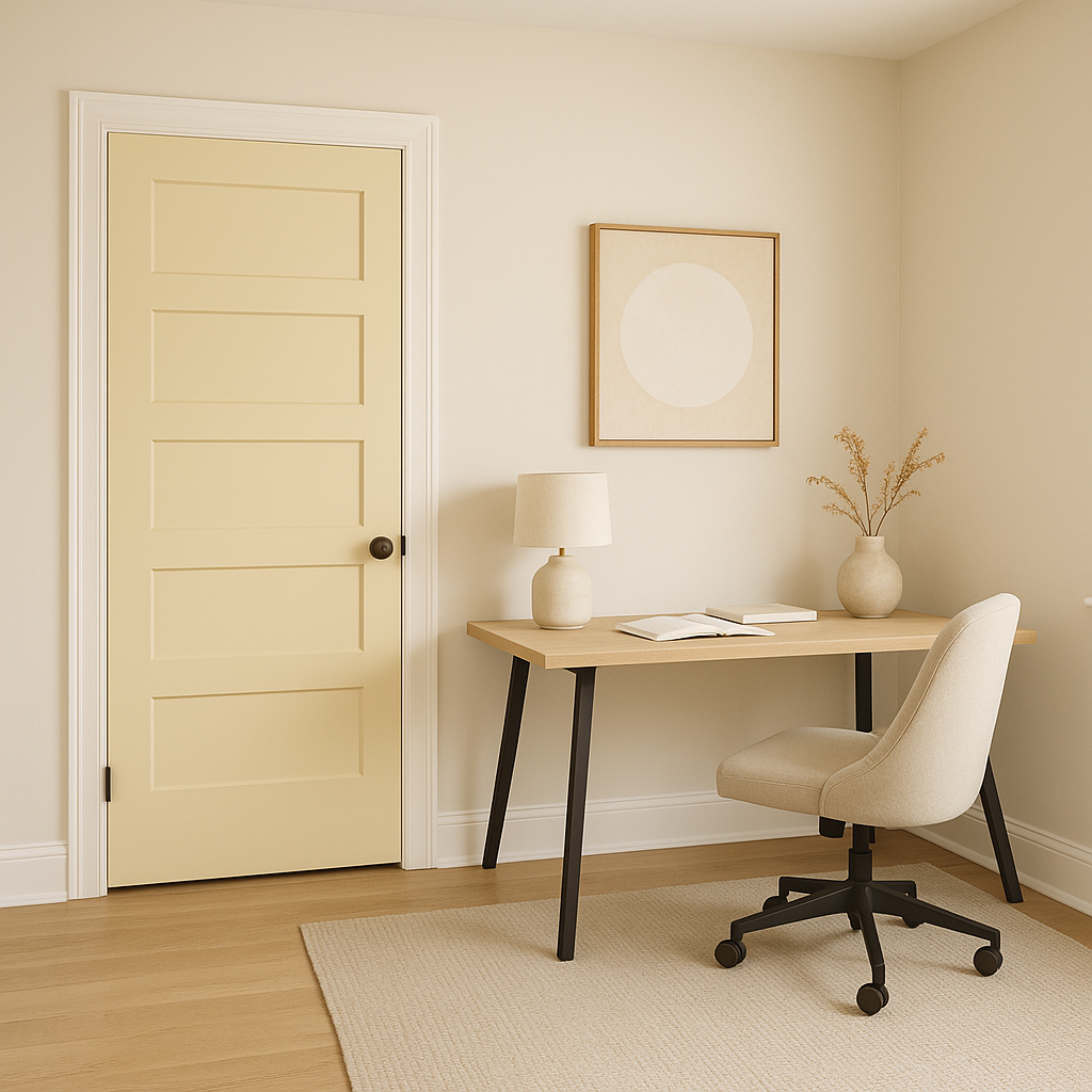 Benjamin Moore Buttermilk (919): A Warm and Versatile Neutral.