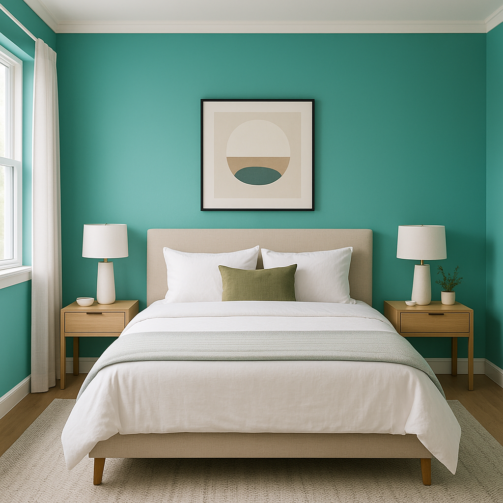 Benjamin Moore Capri (2047-40): A Bold and Vibrant Turquoise.