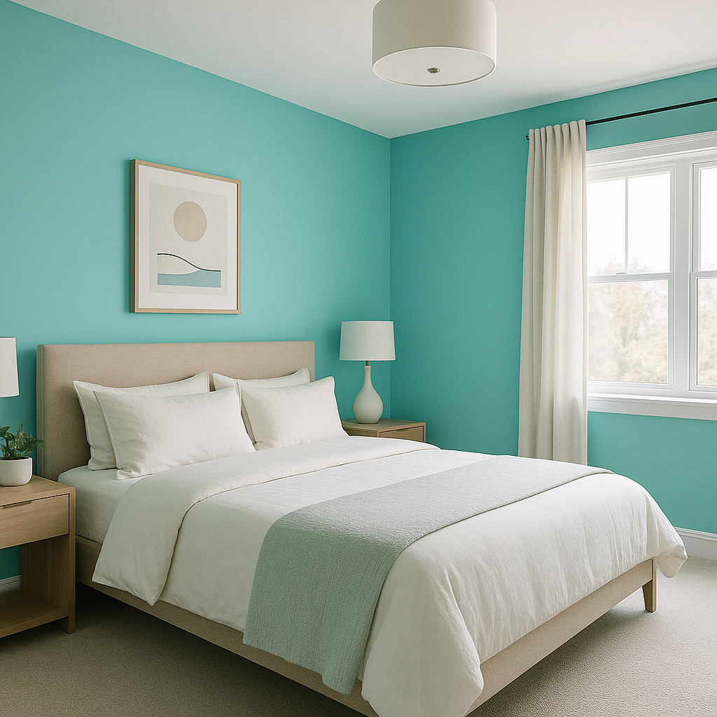 Benjamin Moore Caribbean (661): A Vibrant and Tropical Hue for Bold Interiors.