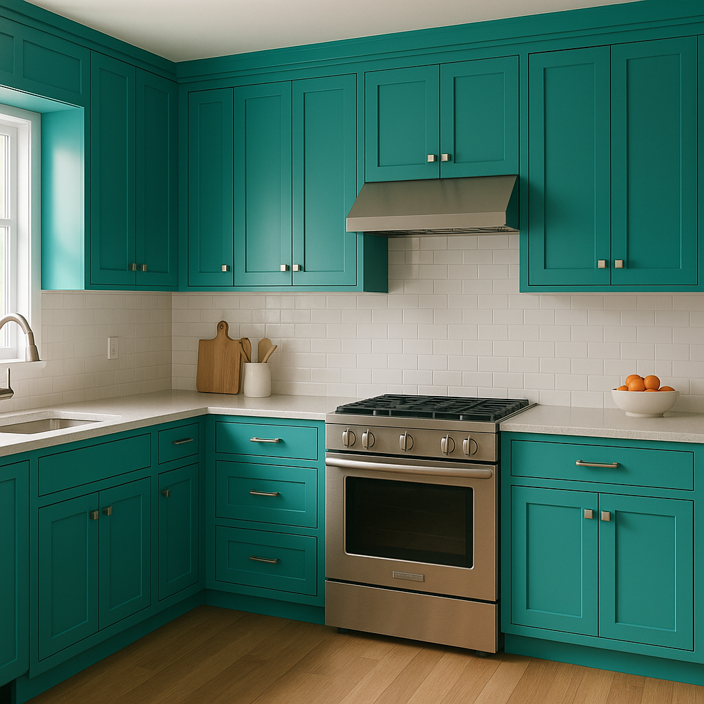 Benjamin Moore Cayman (2046-30): A Vibrant Tropical Hue for Bold Spaces.
