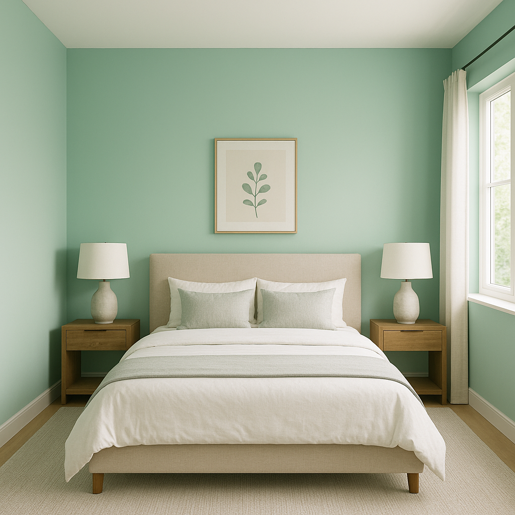 Benjamin Moore Celadon 590: A Tranquil, Versatile Hue for Timeless Interiors.
