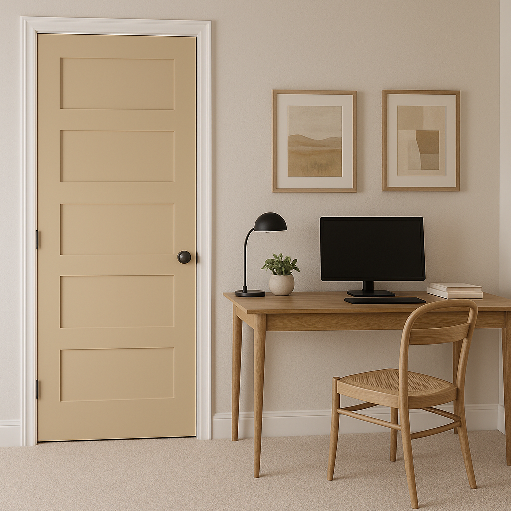 Benjamin Moore Chamois (1108): A Warm and Versatile Neutral.