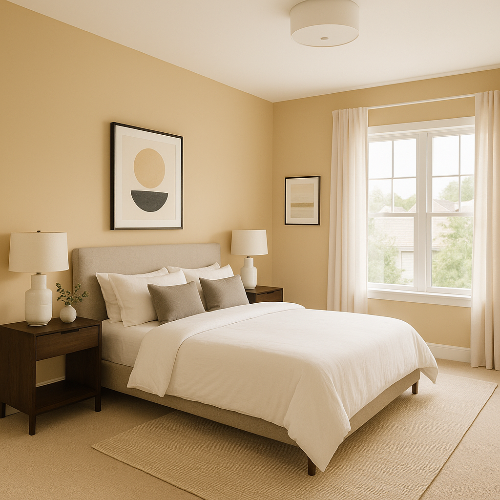 Benjamin Moore Chamois (1108): A Warm and Versatile Neutral.