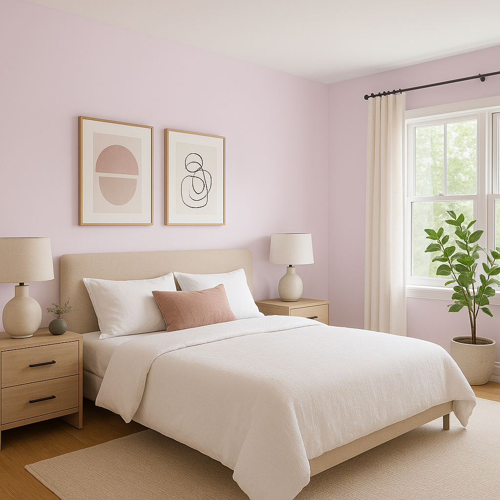 Benjamin Moore Charming (2075-70): A Soft and Playful Lavender.