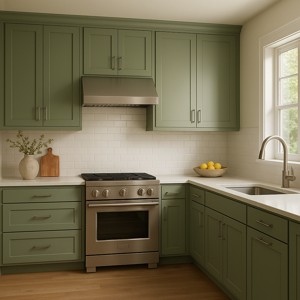 Benjamin Moore Clearspring (HC-128): A Timeless Earthy Green for Every Space.