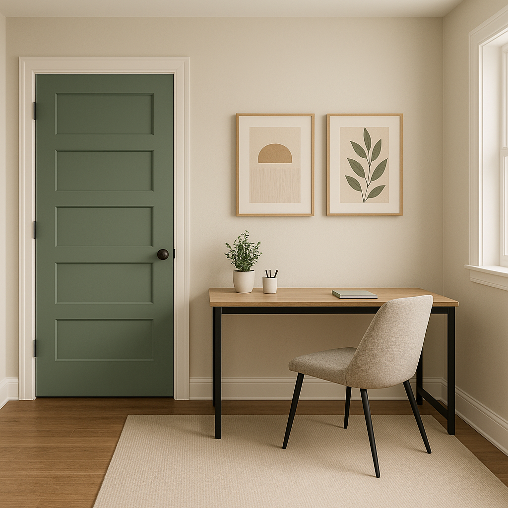 Benjamin Moore Clearspring (HC-128): A Timeless Earthy Green for Every Space.