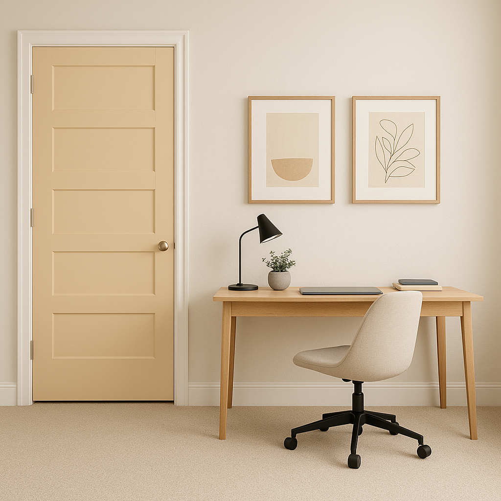 Benjamin Moore Cookie (916): A Soft, Versatile Neutral.