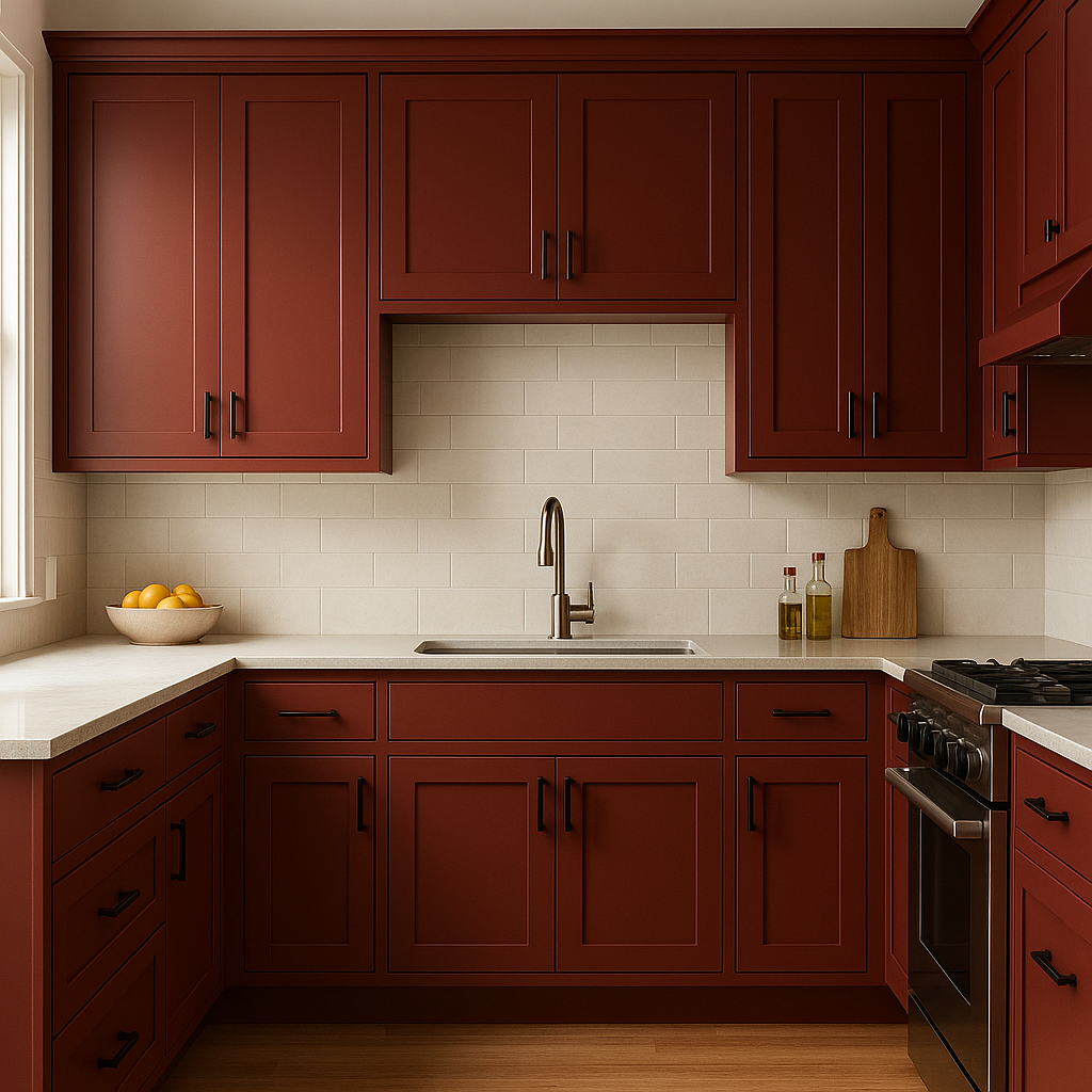 Benjamin Moore Currant (1323): A Rich, Warm Red for Timeless Elegance.